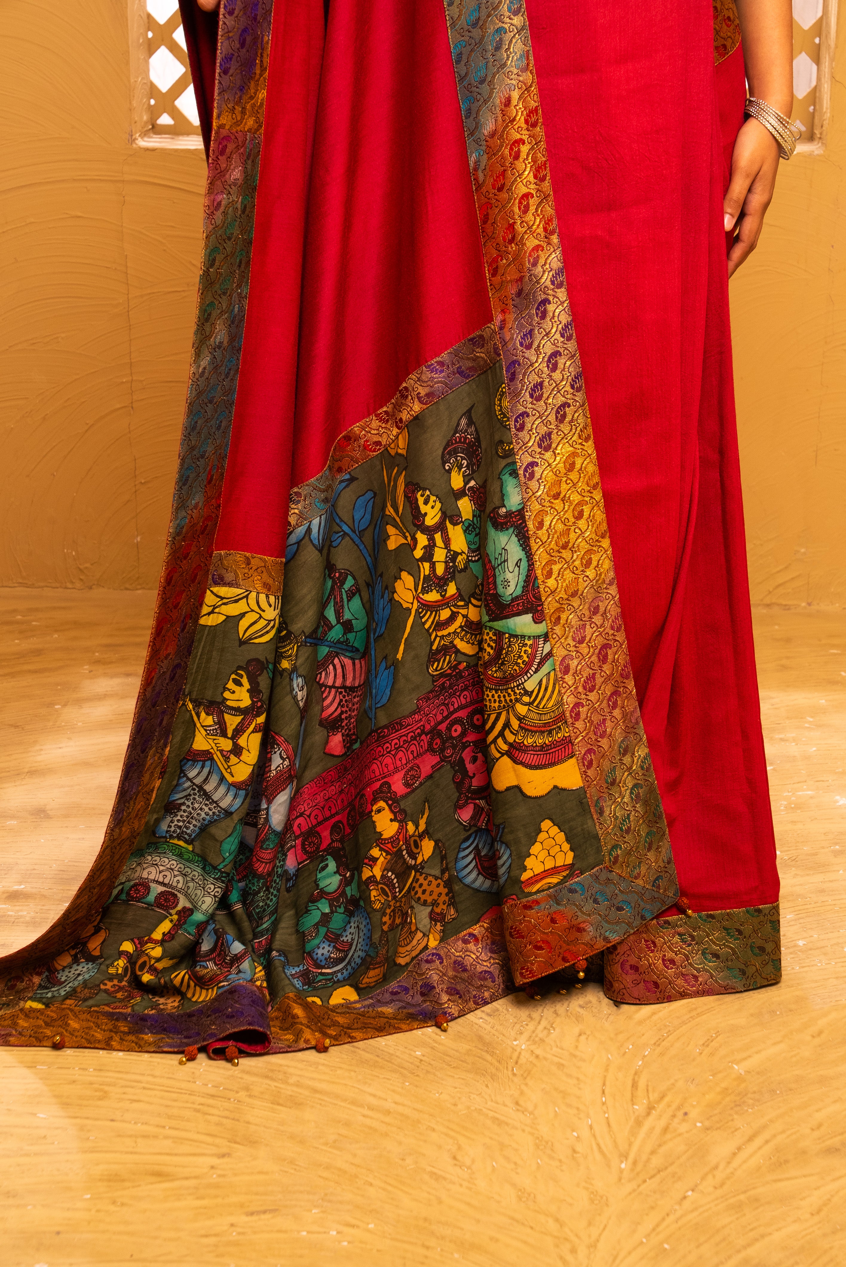 Munga Kalamkari Saree