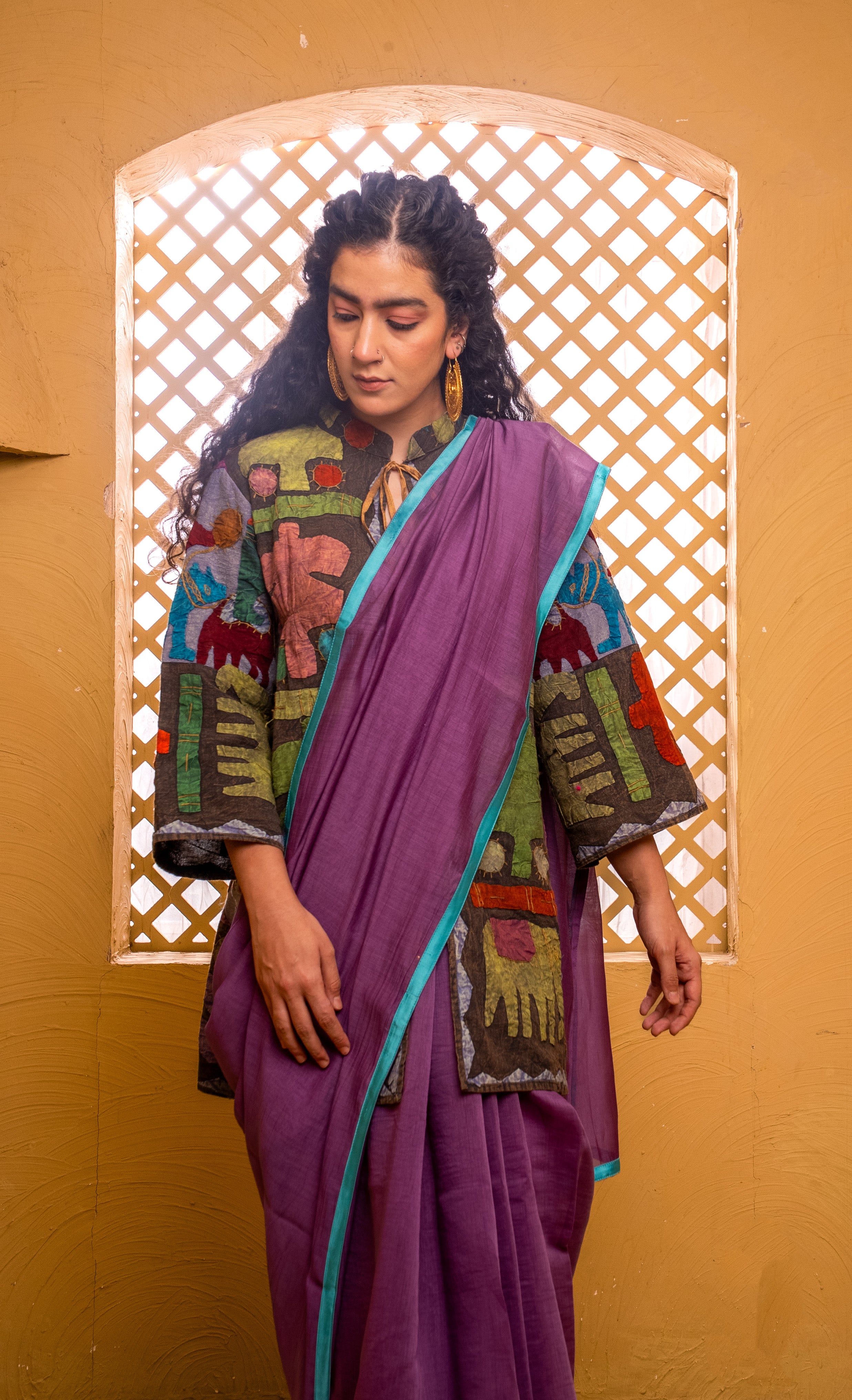 Chanderi Tie and Dye Saree