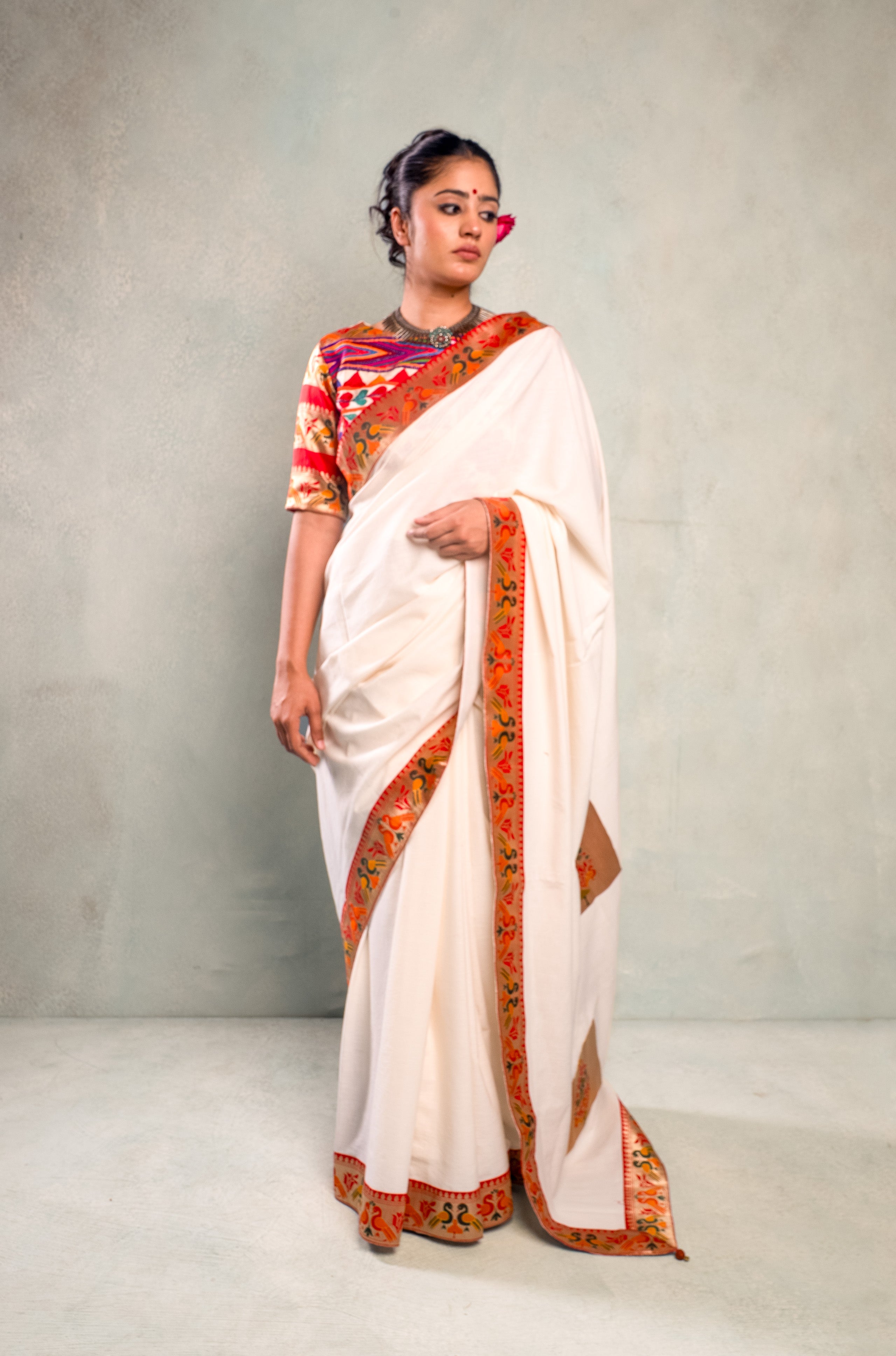 Paithani Khadi Saree