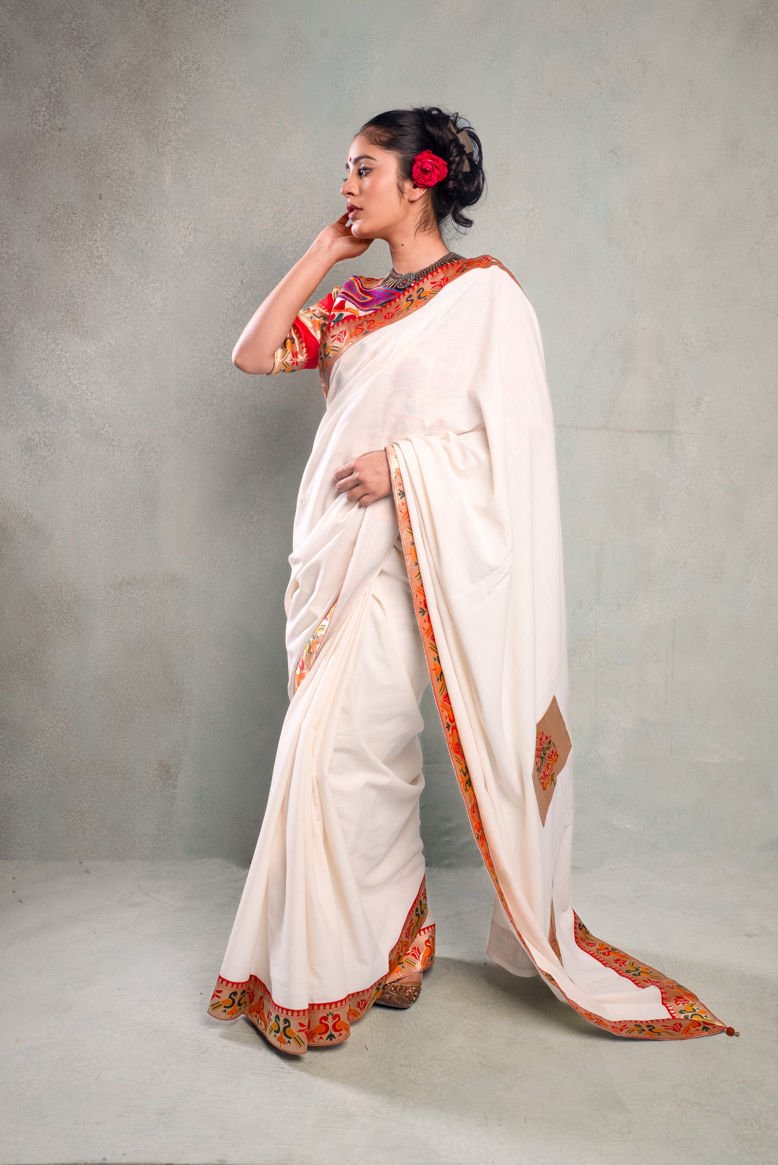 Paithani Khadi Saree
