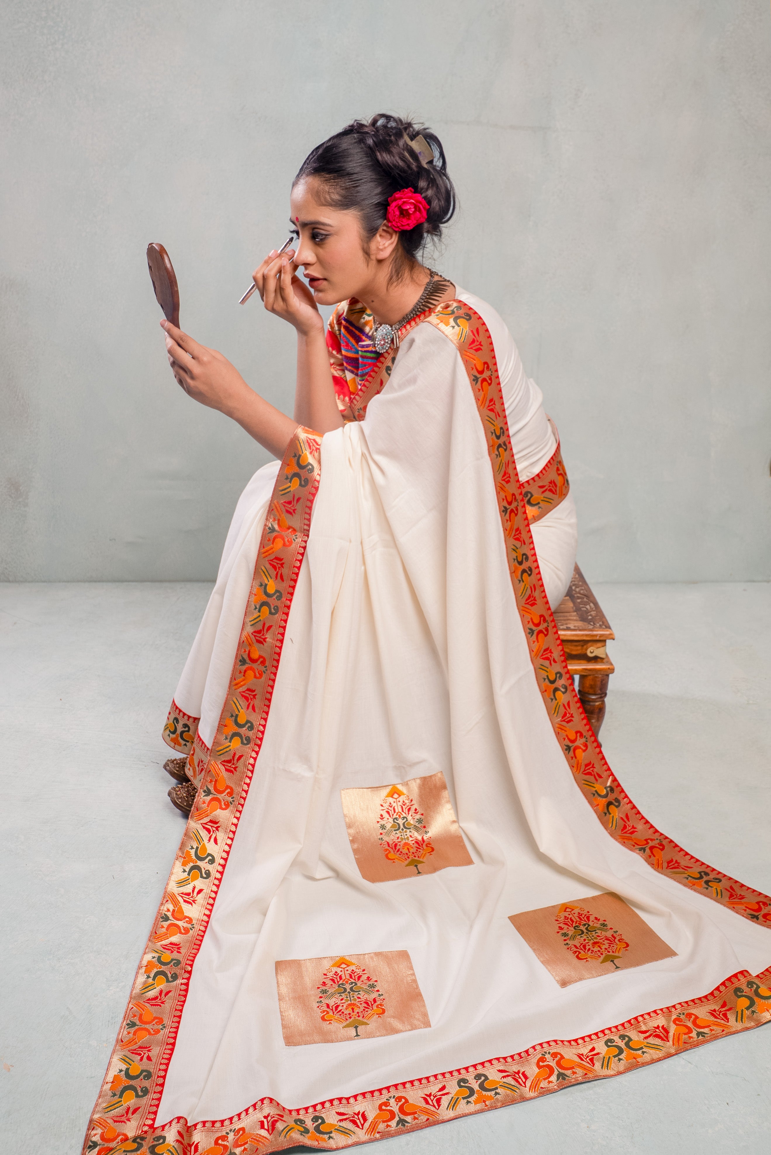 Paithani Khadi Saree