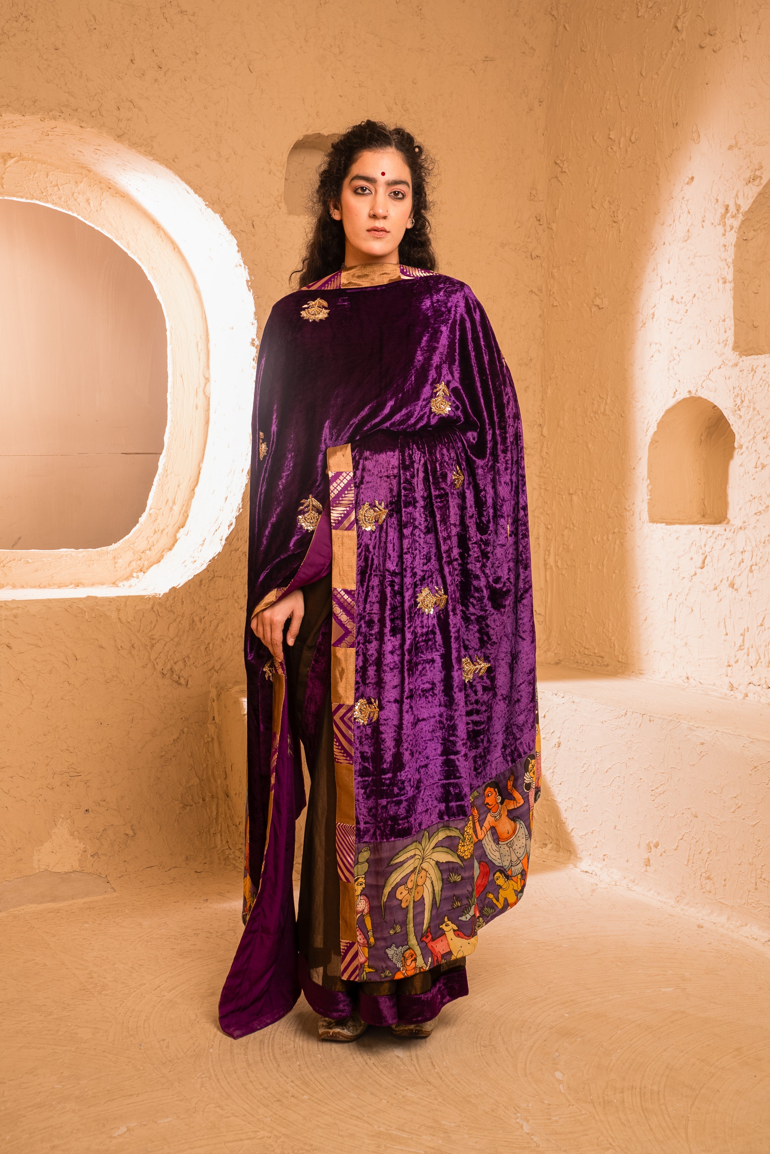 Shaneel Kalamkari Odhna