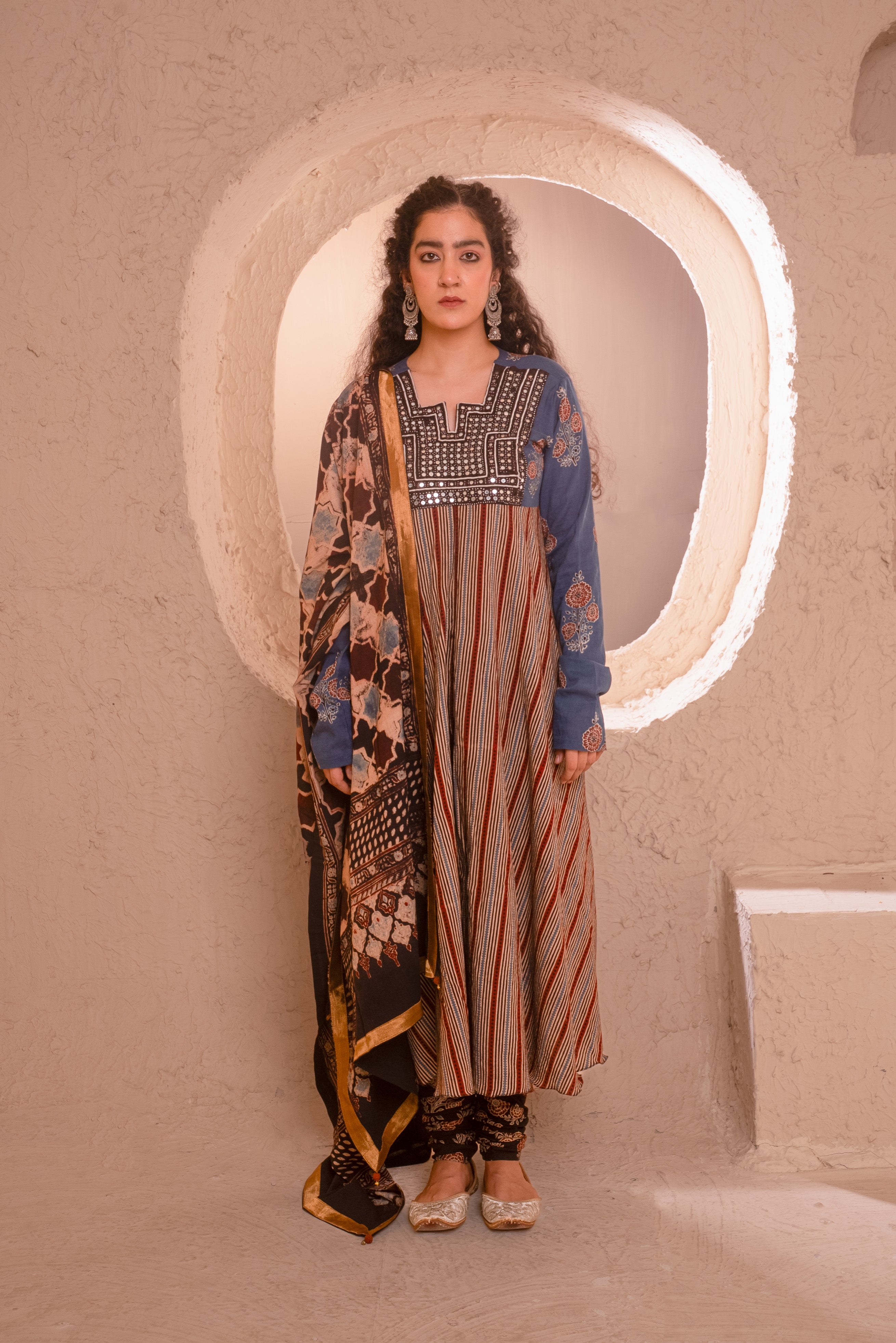 Ajrakh Kurta Set