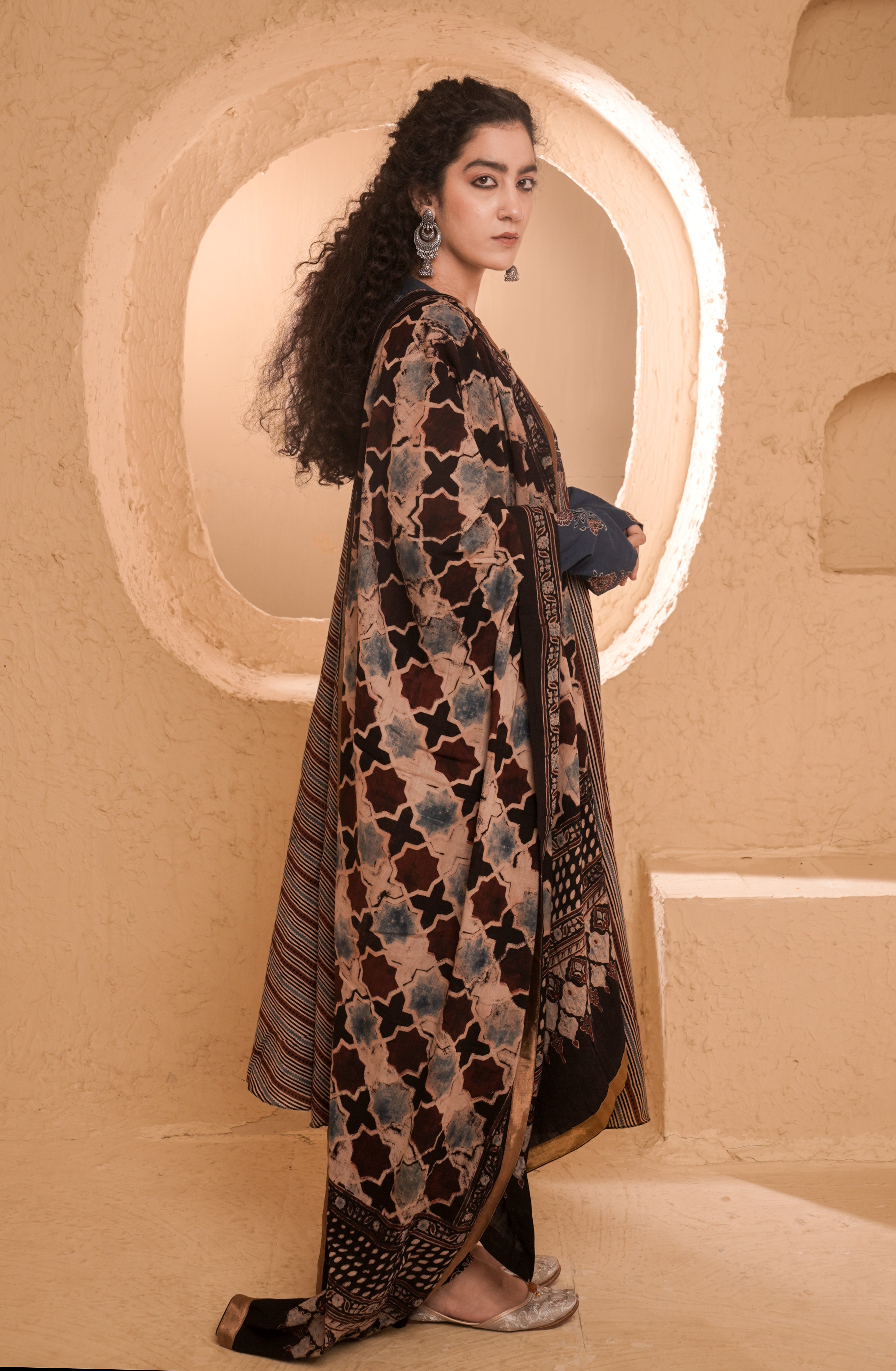 Ajrakh Kurta Set