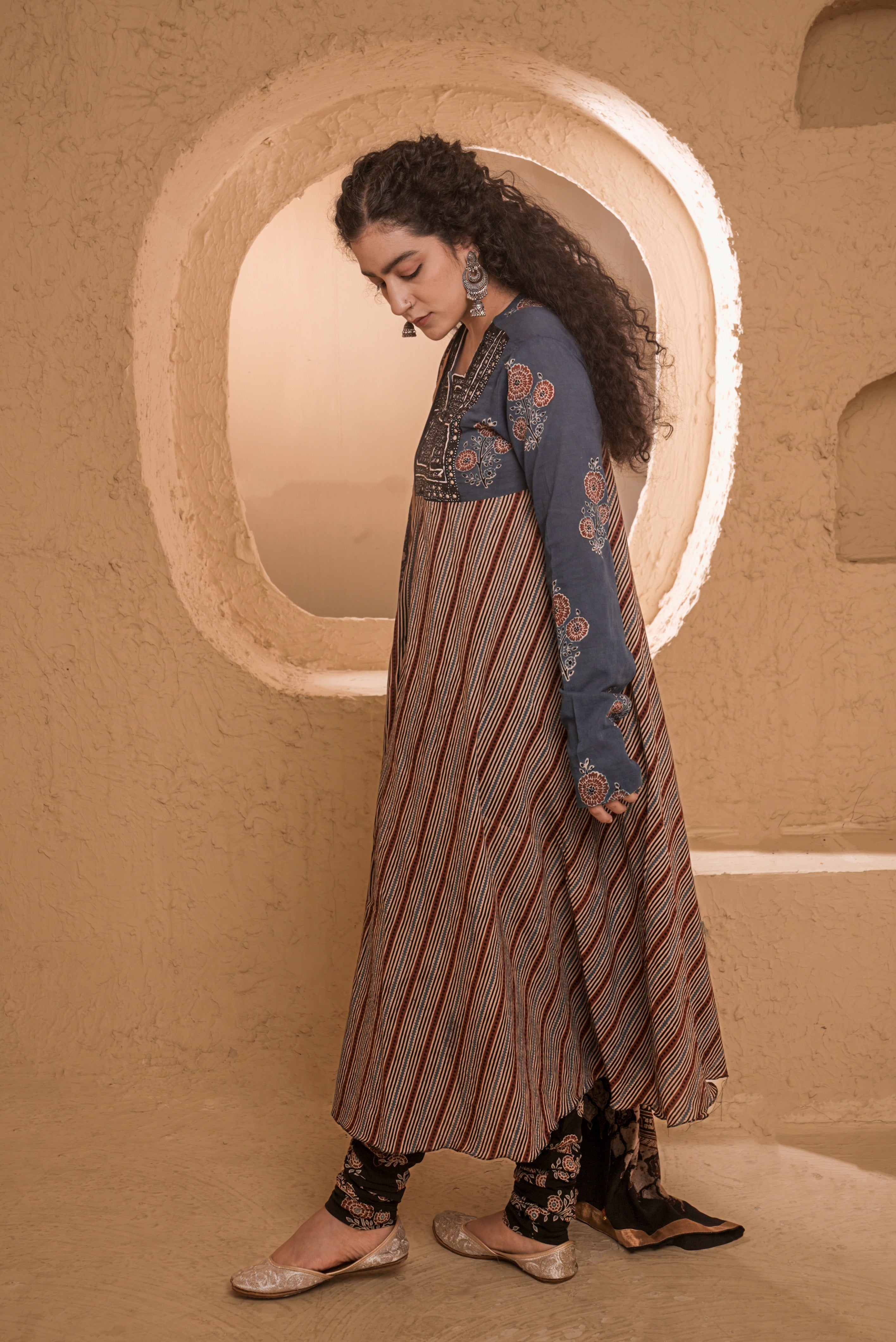 Ajrakh Kurta Set