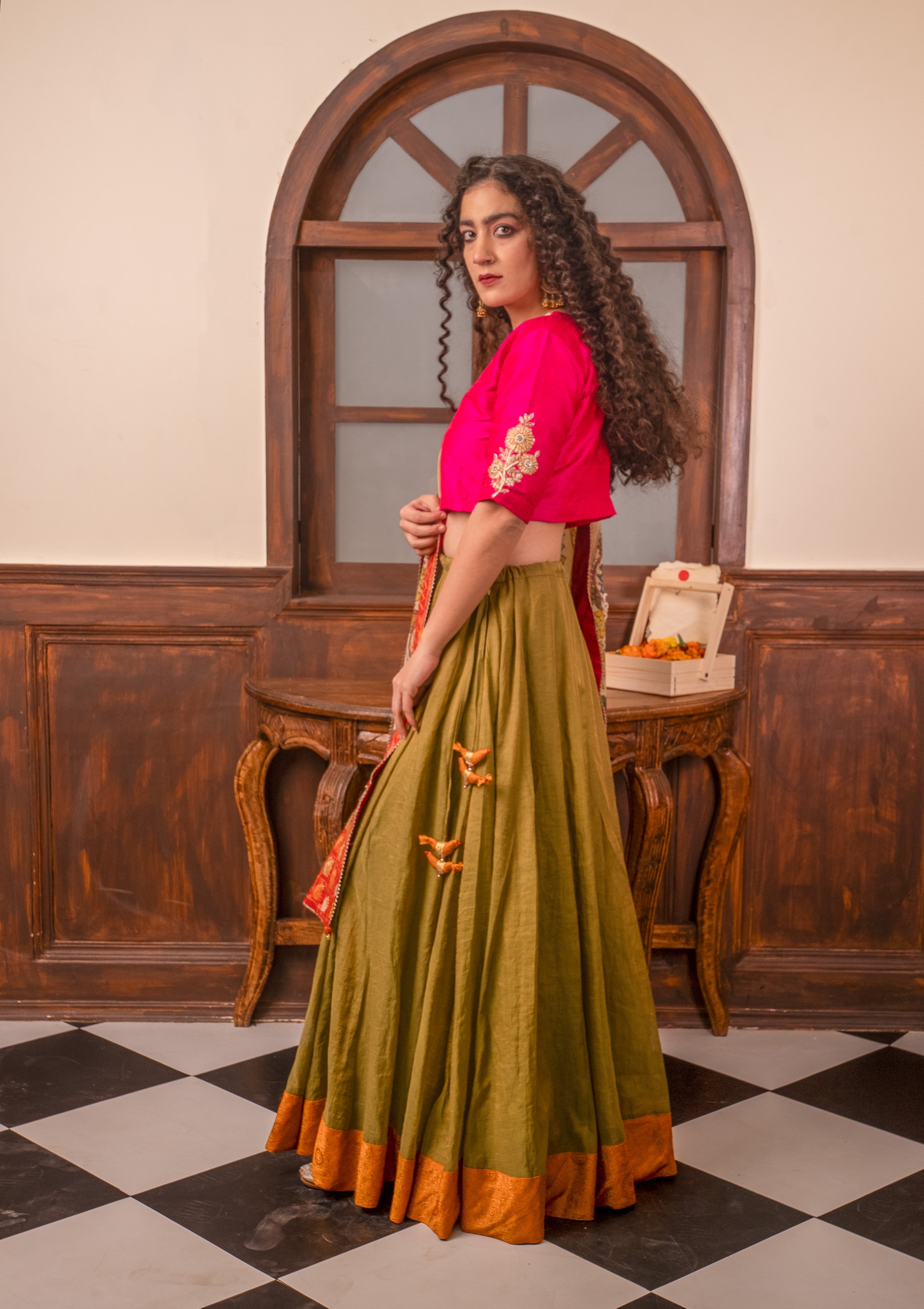 Wearable Art Lehenga Set