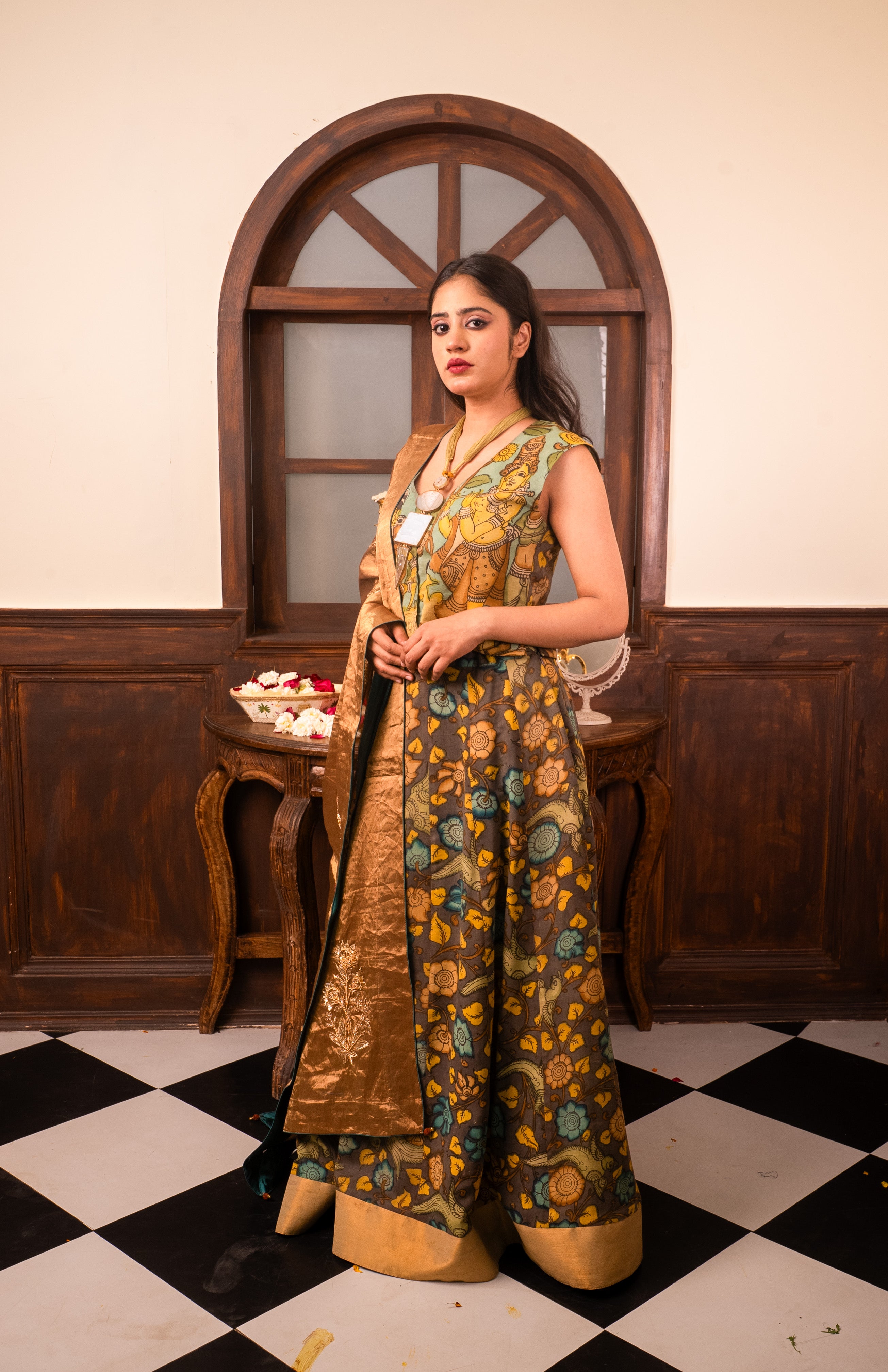 Kalamkari Lehenga Choli Set