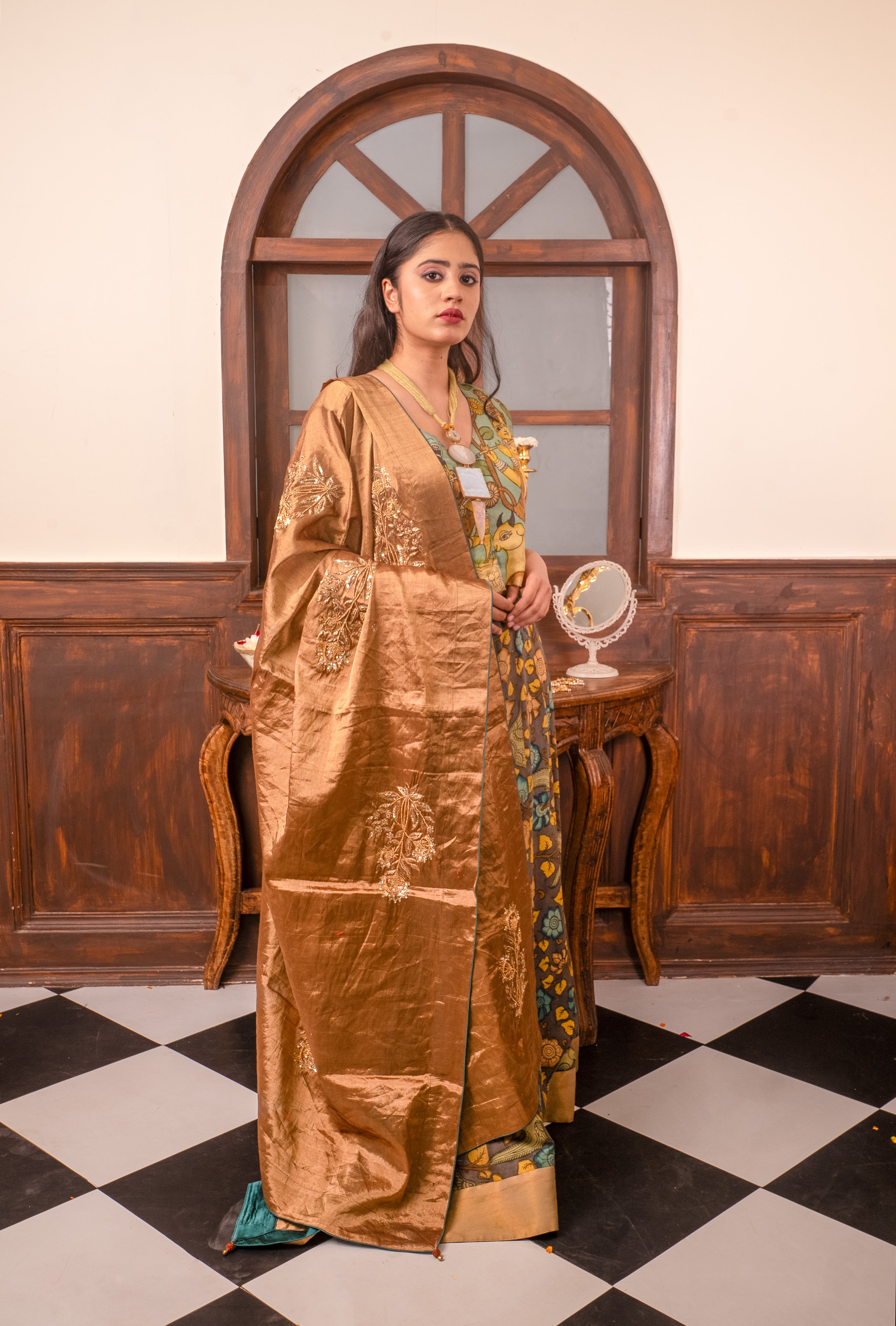 Kalamkari Lehenga Choli Set